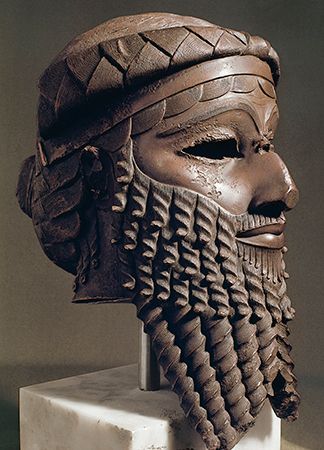 bronze head of a king from Nineveh