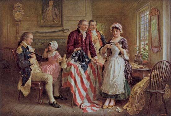 Betsy Ross and the U.S. flag