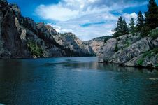 The upper Missouri River at Gates of the Mountains, western Montana, north of Helena.