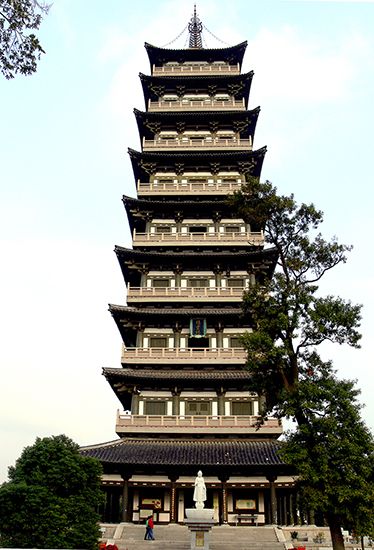 Qiling Pagoda, Yangzhou, Jiangsu province, China.