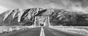 Sheep Mountain rising above the Alaska Highway, Yukon, Can.