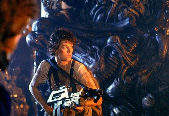 Sigourney Weaver in Aliens