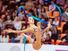 Crescenzi Maria Carmen jumps at Rhythmic Gymnastics Grand Prix , in Moscow on February 20, 2016