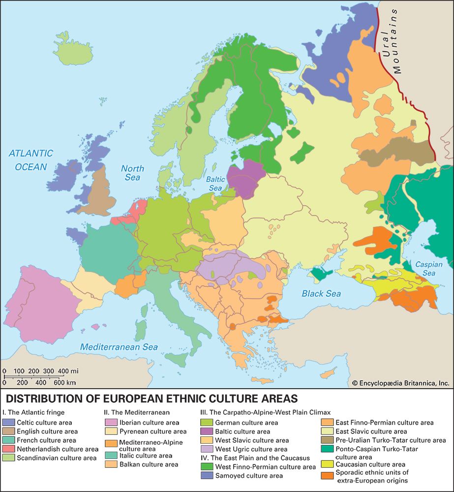 Europe: culture areas