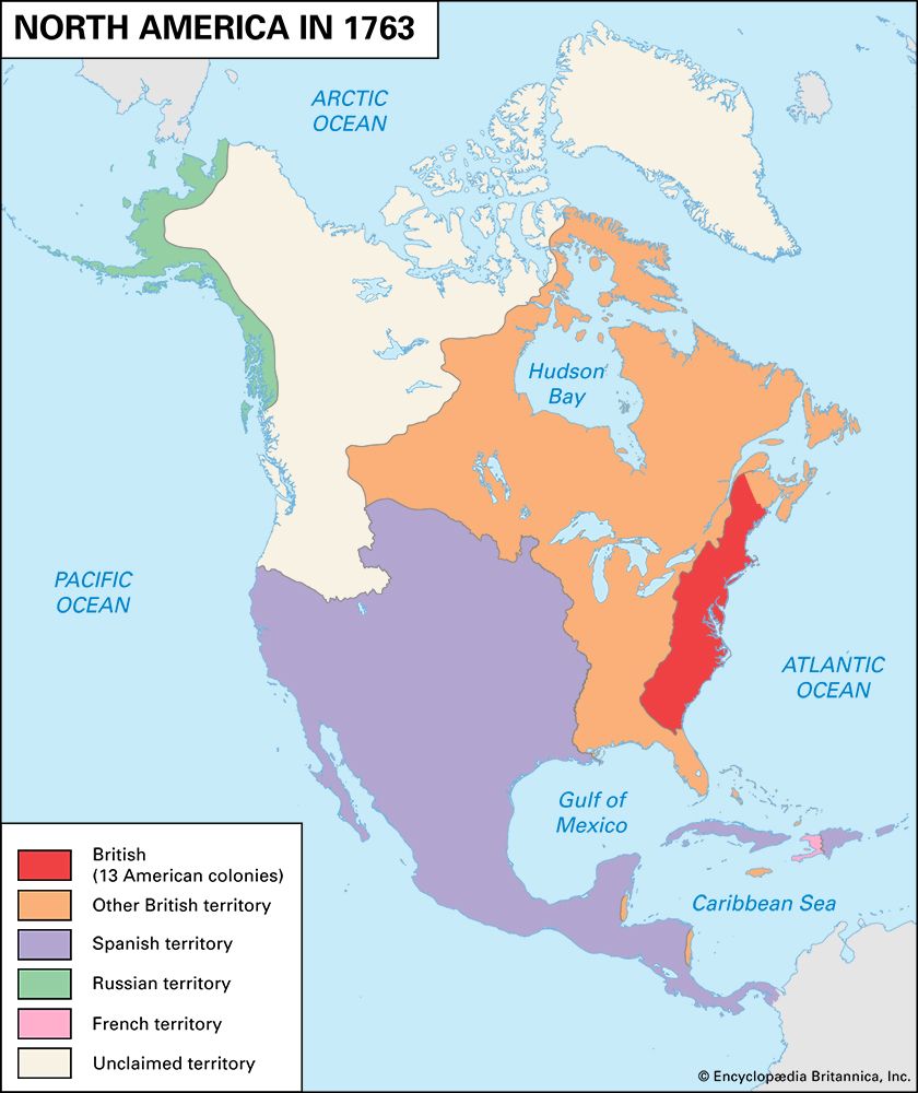 North America: colonies