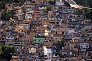 Favela in Rio de Janeiro, Brazil.