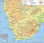 Physical features of Southern Africa