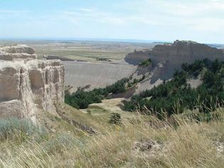 Toadstool Geologic Park in Oglala National Grassland, northwestern Nebraska.