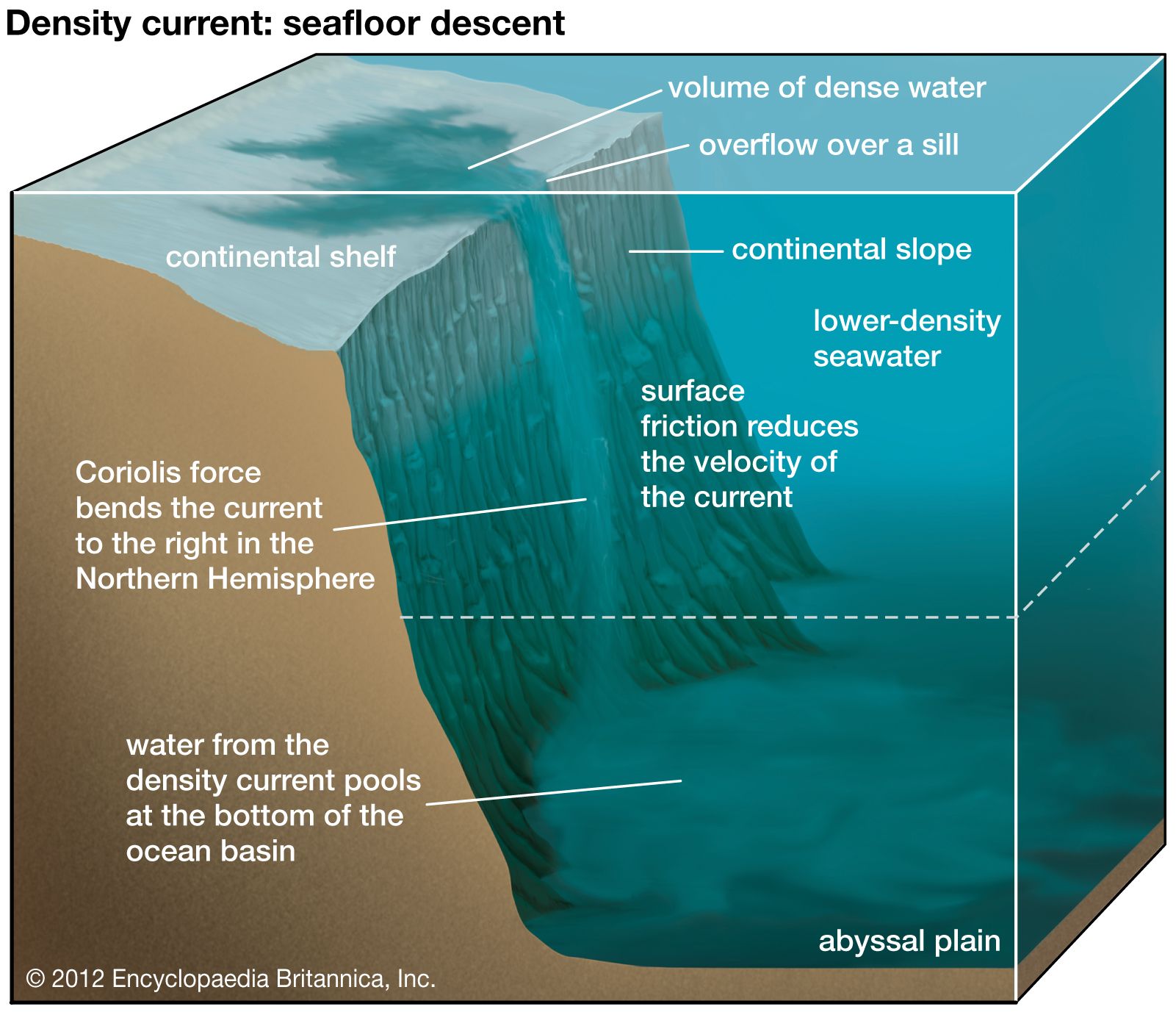 density current: descent to the ocean floor