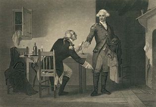 Benedict Arnold's meeting with British Major John André