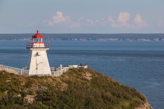 Lighthouse at Cape Enrage on the Bay of Fundy, New Brunswick, Can.