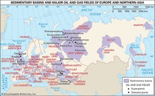 northern Eurasian oil and gas fields