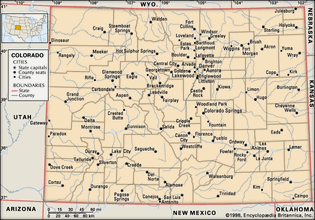 map of Colorado