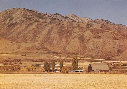 Cache Valley and the Wasatch Range, Utah