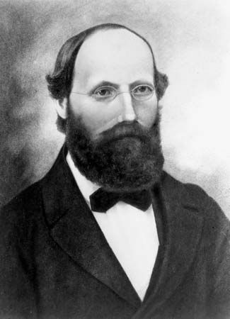 Bernhard Riemann, lithograph after a portrait, artist unknown, 1863.