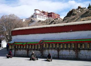 Buddhist prayer wheel