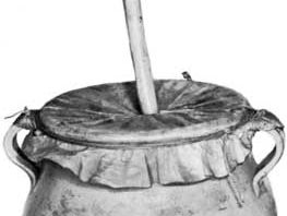 Flemish rommelpot friction drum