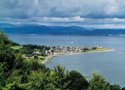 Cromarty harbour, in the historic region of Ross and Cromarty, Scotland.