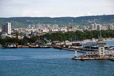 Varna Bay on the Black Sea, Varna, Bulgaria.