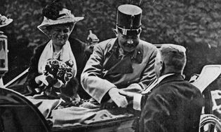 Archduke Franz Ferdinand and his wife, Sophie, duchess of Hohenberg