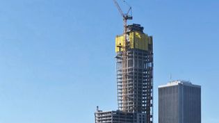 Construction of the St. Regis in Chicago