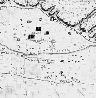 Santa Fe, New Mexico, mid-18th centuryBy the 18th century Spain had settlements throughout South, Central, and North America. Santa Fe served as the administrative, military, and missionary headquarters of a vast, sparsely populated Spanish colonial frontier province.