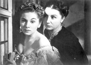 Joan Fontaine and Judith Anderson in Rebecca