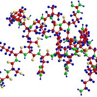 Molecular structure of a petide - sequence of amino acids