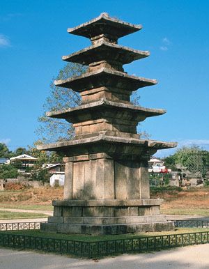 Pagoda of Jeongrimsa Temple in Buyeo, South Korea