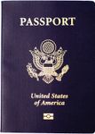 Cover of a U.S. passport.