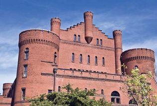 Old armory building on the campus of the University of Wisconsin