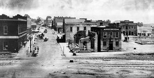 View of Atlanta, Georgia; photograph by George Barnard.On September 1, 1864, Union General William Sherman took Atlanta with small losses. Atlanta was a small city but an important railhead and supply center for the South; beyond its military importance, its capture assured Lincolns reelection. In November Sherman left Atlanta, now little more than a smoking ruin, and began his three-hundred-mile march to Savannah, destroying all possible military resources in his path.