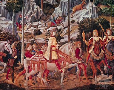 Benozzo Gozzoli: detail of Procession of the Magi