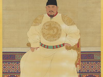 The Hongwu emperor; in the National Palace Museum, Taipei.