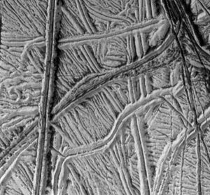 icy surface of Europa