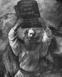 Rembrandt: Moses with the Tablets of the Law