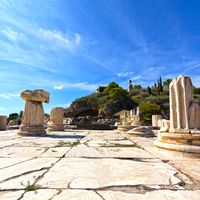 sanctuary ruins at Eleusis