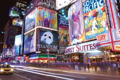 billboards in Times Square