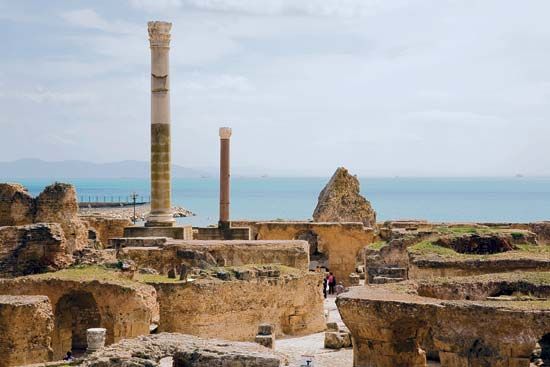 ruins at Carthage, Tunisia