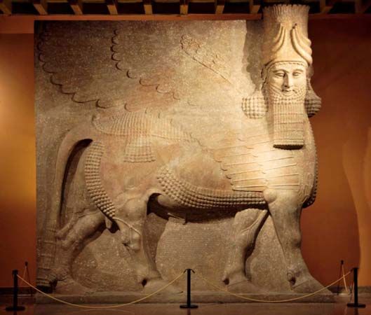 lamassu from Dur Sharrukin, Iraq