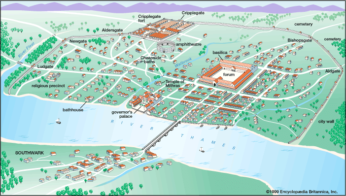 Roman settlement of Londinium