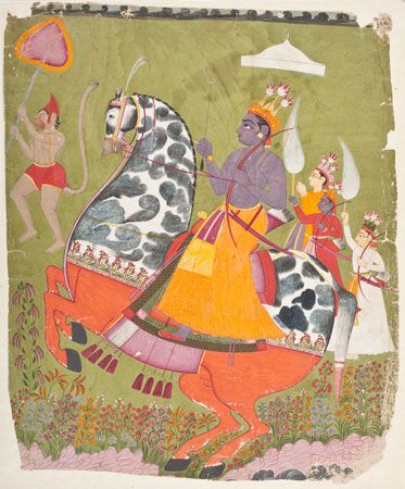 Rama on Horseback