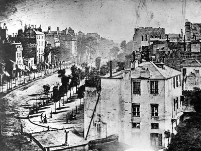 Louis-Jacques-Mandé Daguerre: View of the Boulevard du Temple, Paris