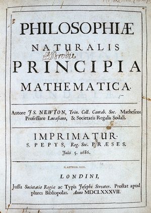 Isaac Newton: three laws of motion