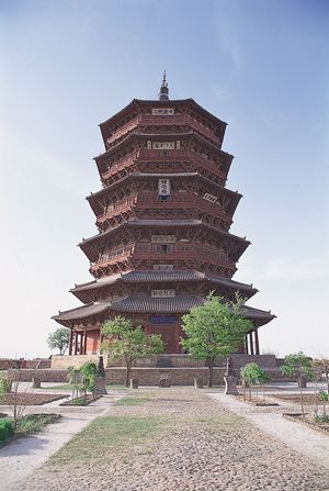 Fogong Temple: timber pagoda