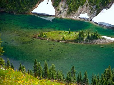 island in Lake Ann, Washington