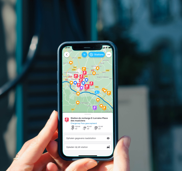 Altijd vlakbij de beste laadstations vinden, waar u ook bent