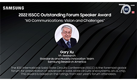 Gary Xu of Samsung Research America Receives the IEEE ISSCC Outstanding Forum Speaker Award