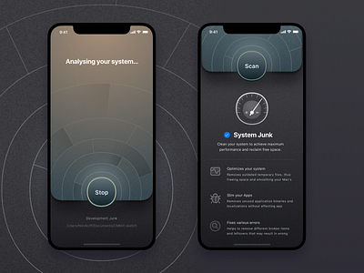 CleanMyMac iOS Concept concept design icons interface ios mac macpaw sketch ui