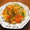 人参と大葉の塩麹焼きそば……と頭痛